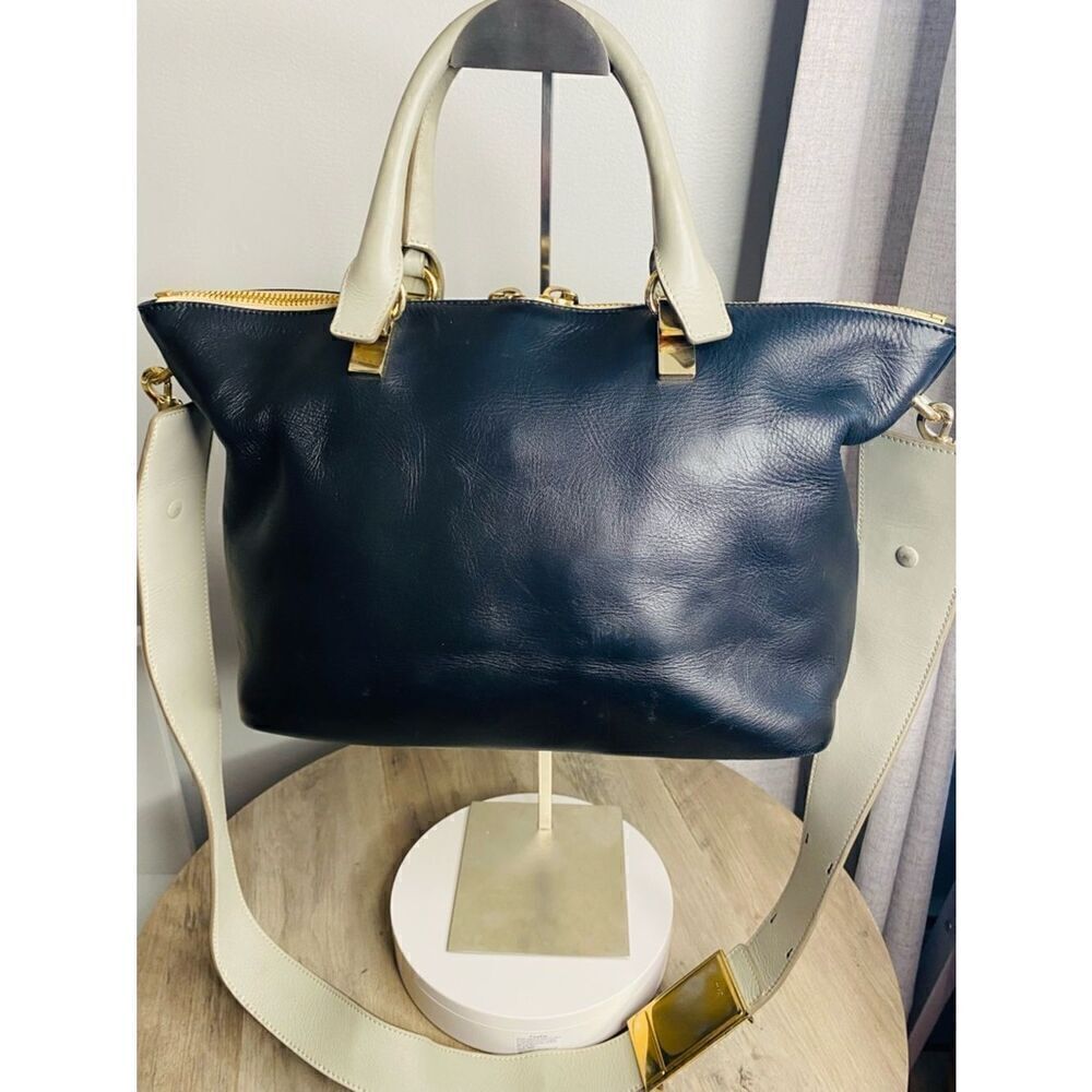 🛍️ Chloe Baylee Leather Tote w Shoulder Strap & Certificate of Authenticity - Picture 5 of 17